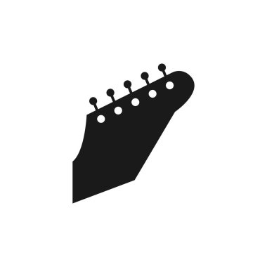 gitar baş vektör tasarımı illüstrasyonu