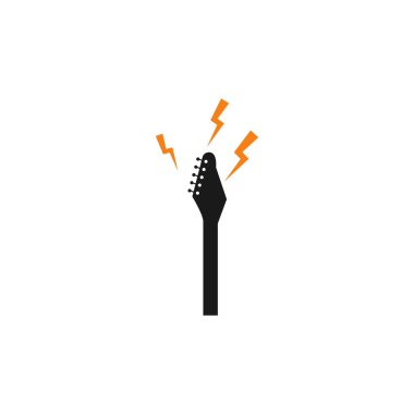 gitar baş vektör tasarımı illüstrasyonu