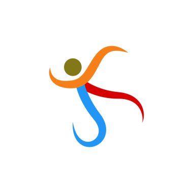 İnsan karakter vektör tasarım şablonu çizimi