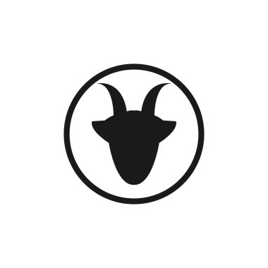 Keçi vektör tasarım şablonu çizimi