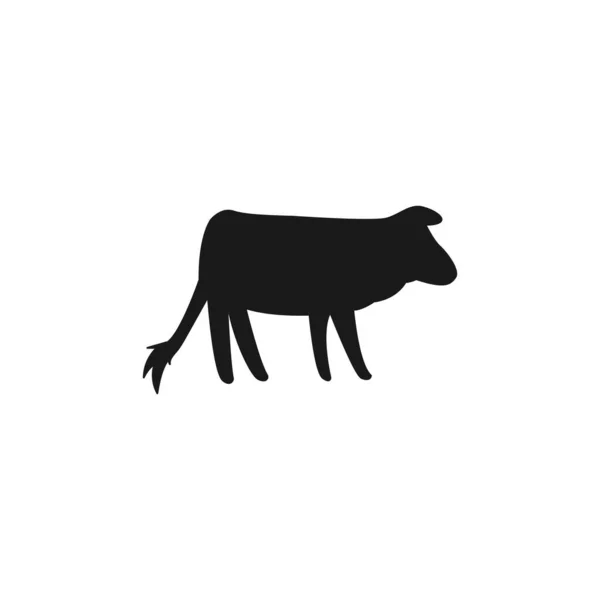 Vaca Vector Diseño Plantilla Ilustración — Archivo Imágenes Vectoriales