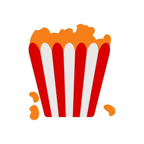 Popcorn Vektor Design Šablona Ilustrace — Stockový vektor