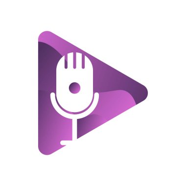 mikrofon vektör tasarım şablonu çizimi