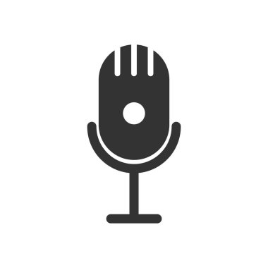 mikrofon vektör tasarım şablonu çizimi