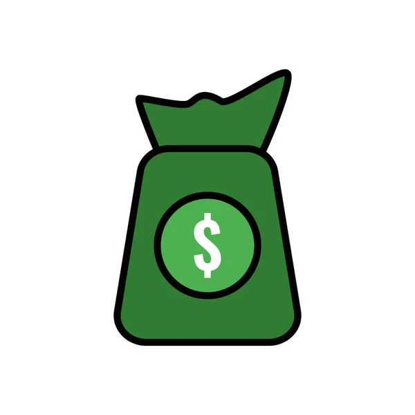 Money Bag Vector Design Template Illustration — Stock Vector
