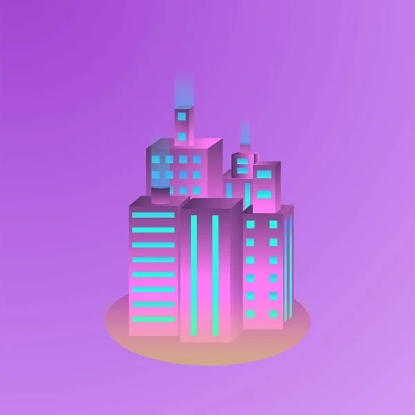 Ilustración Isométrica Inmobiliaria Adecuado Para Landing Page Sitio Web Aplicación — Vector de stock