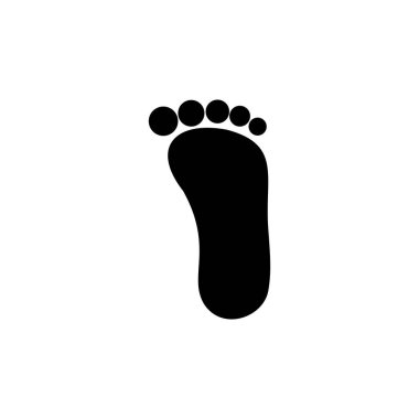 foot vektör logo tasarım şablonu çizimi