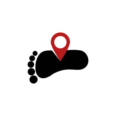 foot vektör logo tasarım şablonu çizimi