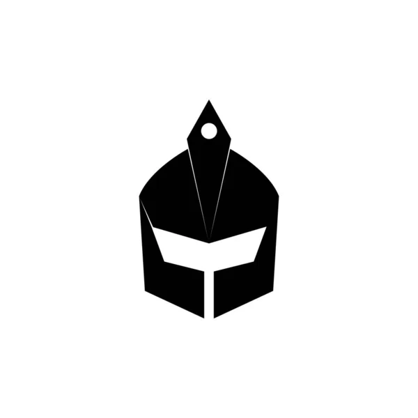 Spartan Wektor Logo Ikona Projekt Szablon Ilustracja — Wektor stockowy