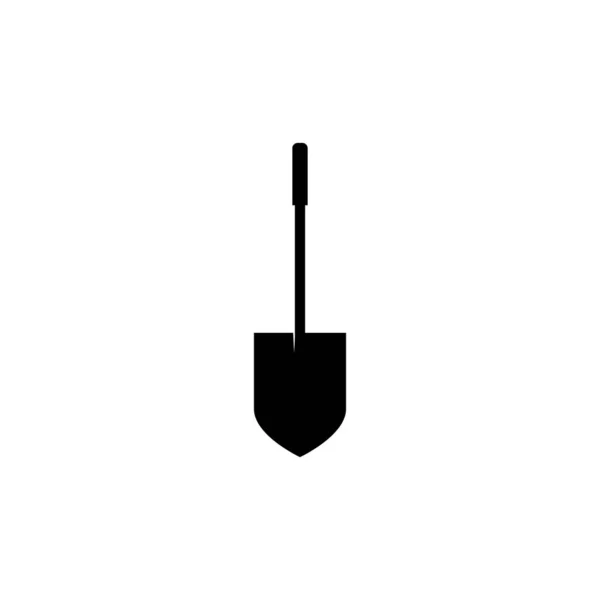 Shovel Vector Logo Icon Design Template Illustration — Stock Vector