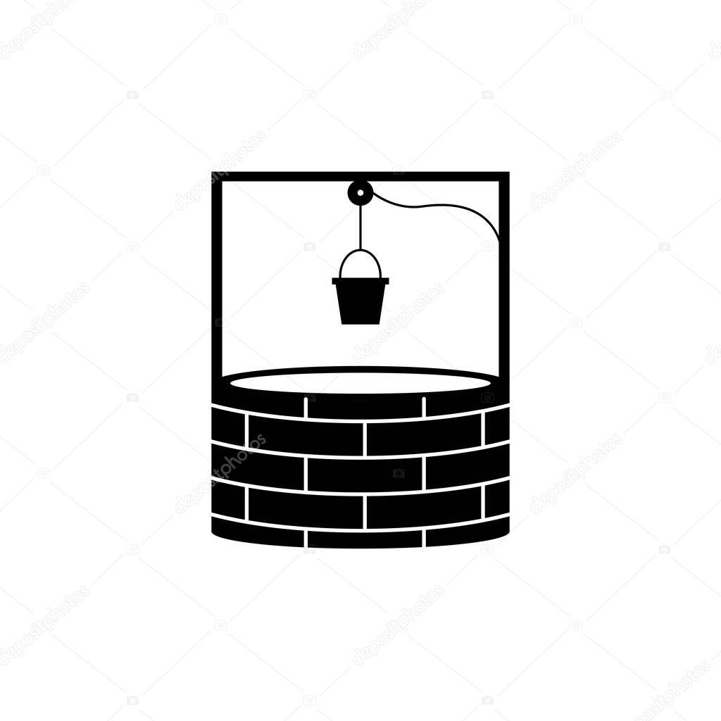 Water well vector logo icon design template illustration