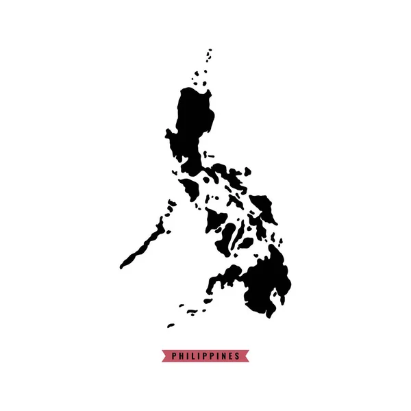 Philippines Illustration Modèle Conception Vectorielle Carte — Image vectorielle