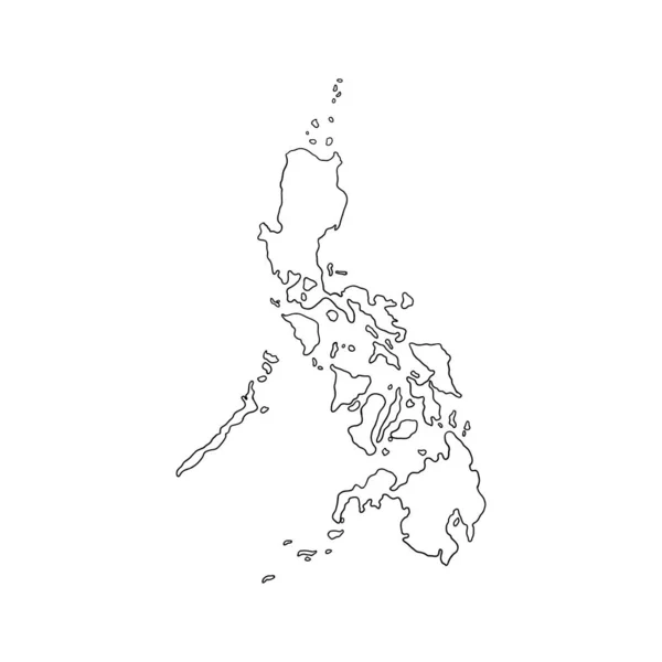 Filipinas Mapa Modelo Desenho Vetorial Ilustração Ilustração De Stock