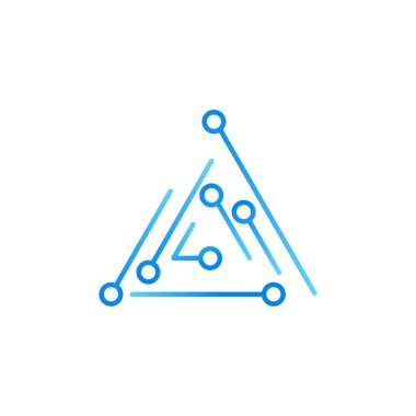 teknoloji simgesi vektör tasarım şablonu çizimi