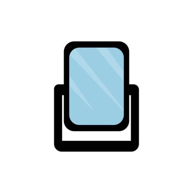 makyaj aynası vektör tasarım şablonu çizimi