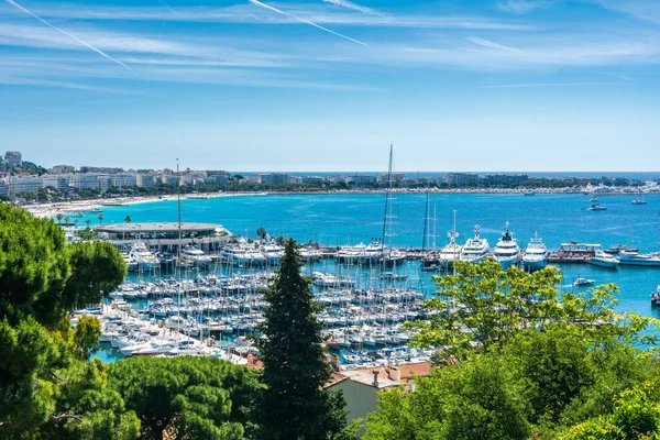 Cannes Está Localizado Riviera Francesa Conhecido Por Sua Associação Com — Fotografia de Stock