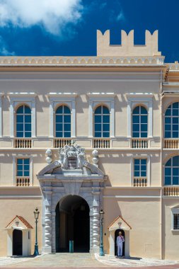 Monako-Ville 'deki Monako Prensi' nin Sarayı.