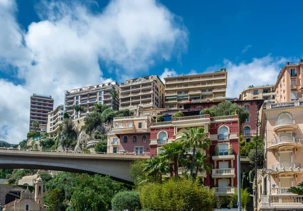 Monte Carlo Una Ciudad Mónaco Situada Una Prominente Escarpa Base — Foto de Stock