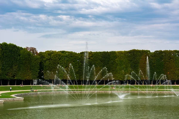 Versalhes França Agosto 2019 Fonte Netuno Jardins Famoso Palácio Versalhes — Fotografia de Stock