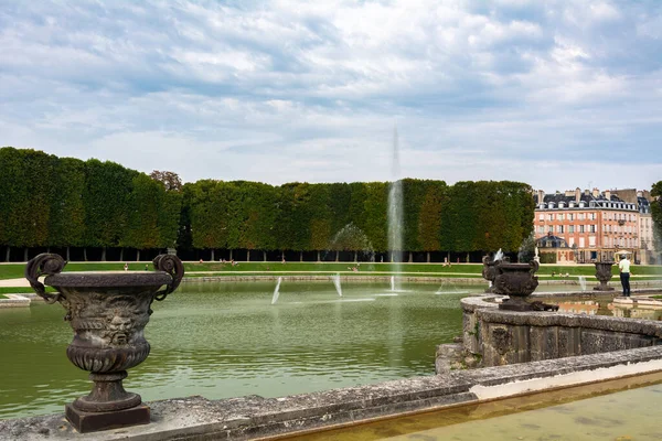 Versalhes França Agosto 2019 Fonte Netuno Jardins Famoso Palácio Versalhes — Fotografia de Stock