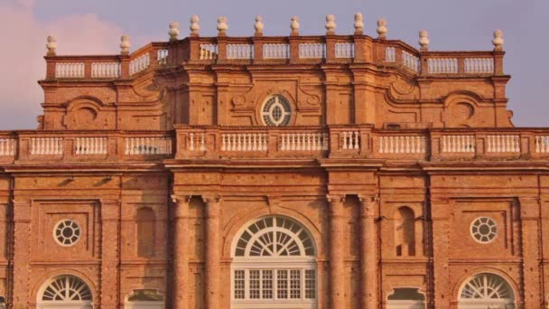 Venaria Reale Itálie Piemont Říjen 2018 Architektonický Detail Fasády Citroneria — Stock video