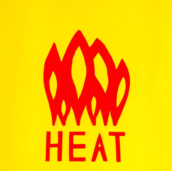 alevler ile yazma ısı