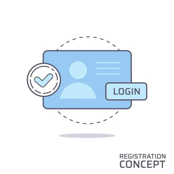 Registration Form Passed Successfully Vector Icon Stock Vector