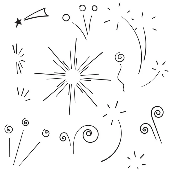 Doodle Vector Sammlung Von Swishes Swashes Swoops Kalligraphie Wirbelt Markieren — Stockvektor