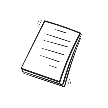 El çizimi biçim vektörlü karalama belgesi