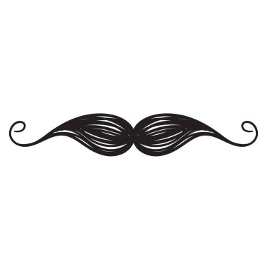 El çizimi bıyık simgesi çizim çizim biçimi vektörü