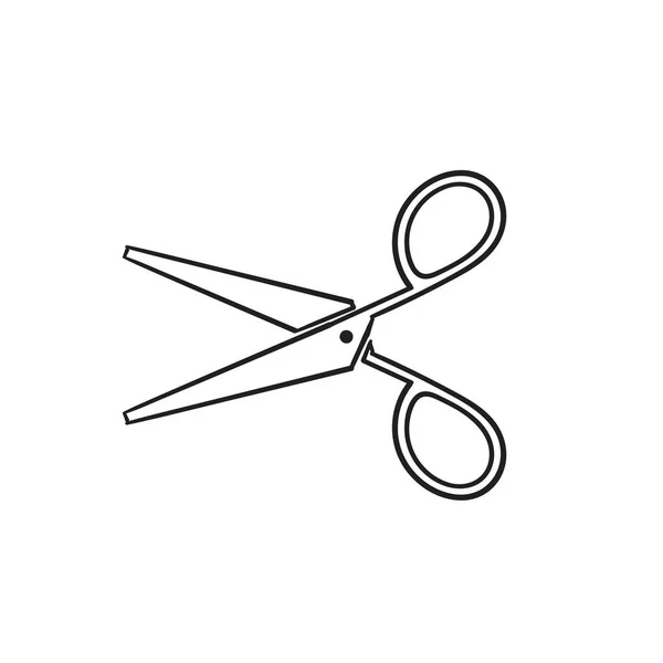 Hand Gezeichnet Doodle Scissors Symbol Illustration Vektor Isoliert Hintergrund — Stockvektor