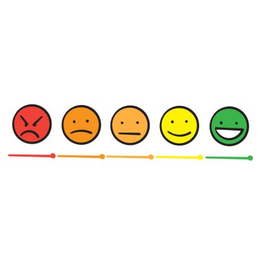 El çizimi doodle kullanıcı deneyimi geri besleme emoticon vektörü