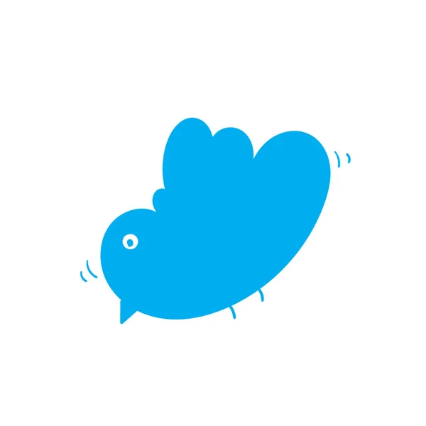Hand Drawn Doodle Bird Illustration Icon Your Design Social Media — Stock Vector