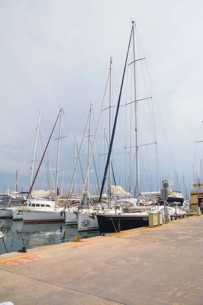 Ótimo Óptimo Atenas Junho 2018 Marina Alimos Vista Aérea Yachts — Fotografia de Stock