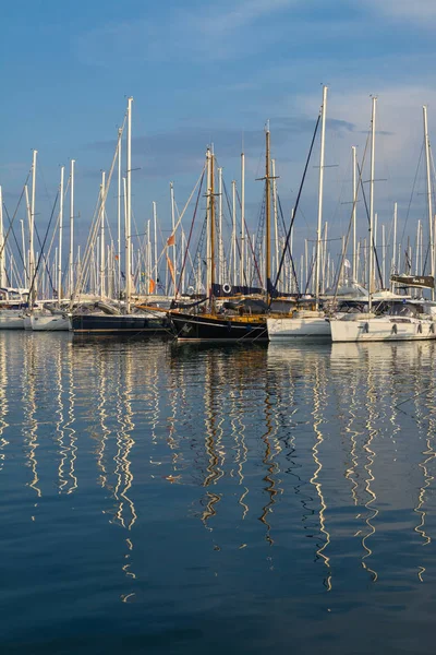 Ótimo Óptimo Atenas Junho 2018 Marina Alimos Vista Aérea Yachts — Fotografia de Stock