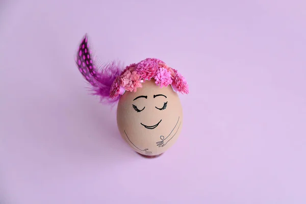 Renkli Paskalya Yortusu Yumurta Yakın Çekim Komik Dekorasyon Paskalya Yumurtası Telifsiz Stok Imajlar
