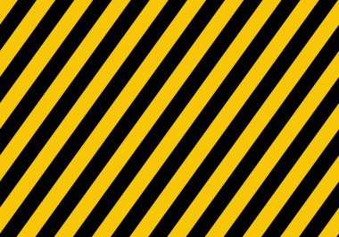 Uyarı siyah dikdörtgen çizgili sarı işareti. Çapraz siyah ve sarı şeritler ile zemin. Tehlike bölgesi arka plan