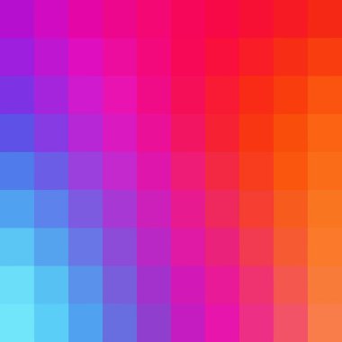 Üst üste birbirine yakın ve bir diğer farklı üçgen oluşan renkli arka plan renkleri. Piksel arka plan. Geometrik öğeleri mozaiği