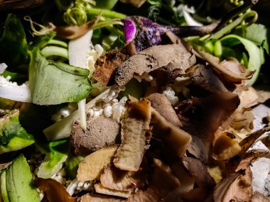 Bu Hint mutfağındaki sebze kabuğunun yakın çekimi..