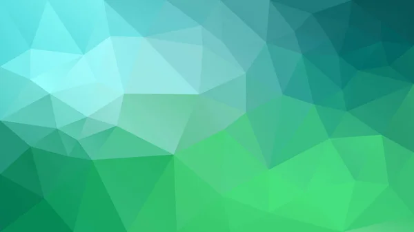ベクトル抽象的な不規則な多角形の背景 三角形の低ポリ パターン パステル春緑青シアン色 — ストックベクタ