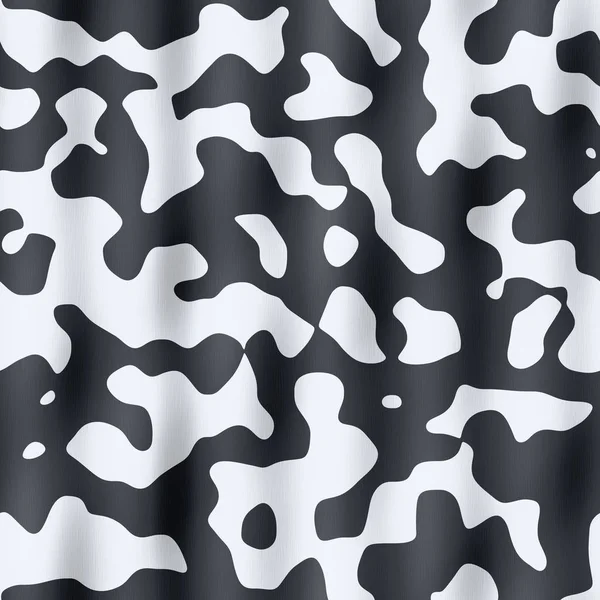 Seamless Texture Background Mottled Cow Fur Plaid Leather Black White — Stock Photo, Image