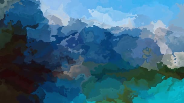 Abstrakcja Animowany Barwione Kolor Ciemny Niebieski Turkus Światło Niebo Wideo — Wideo stockowe