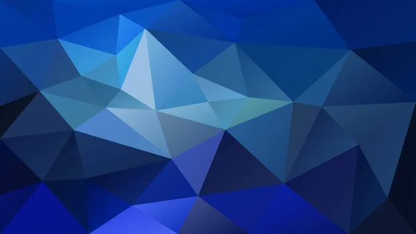 Vektor Abstrakt Unregelmäßiger Polygonaler Hintergrund Dreieck Niedriges Poly Muster Königsblaue — Stockvektor