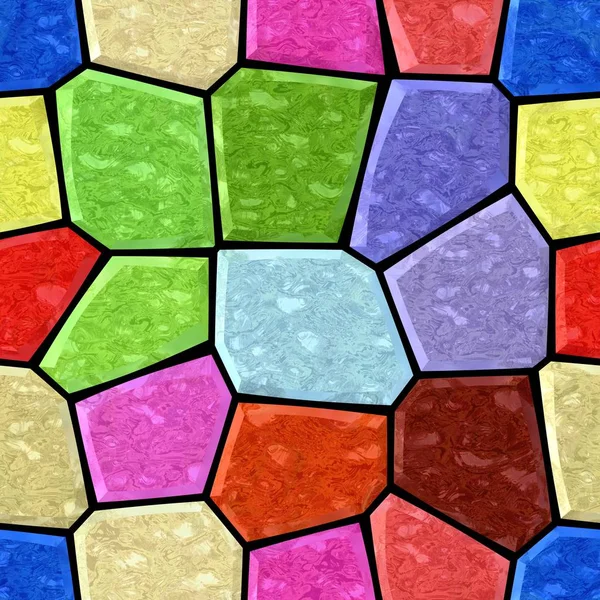 Oberfläche Boden Marmor Mosaik Muster Nahtlosen Hintergrund Mit Schwarzem Fugenmörtel — Stockfoto