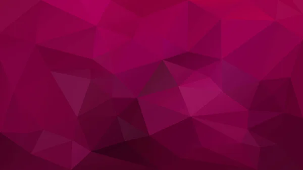 抽象的な不規則な多角形の背景 三角形の低ポリ パターン クラレット ブルゴーニュ マルーン マゼンタ ラズベリー赤ピンク色をベクトルします — ストックベクタ