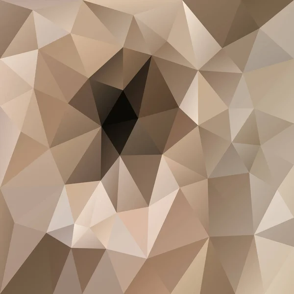 抽象的な不規則な多角形正方形の背景 三角形の低ポリ パターン 淡いライト ベージュ ベージュ茶色色をベクトルします — ストックベクタ