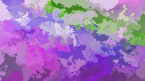 Abstract Geanimeerde Gekleurd Achtergrond Naadloze Loops Video Aquarel Effect Violet — Stockvideo