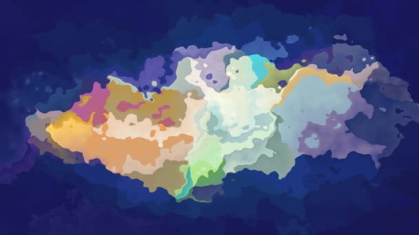 Abstract Animated Stained Background Seamless Loop Video