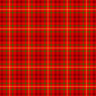 Checked elmas tartan ekose viski İskoç eteği kumaş Dikişsiz desen doku arka plan - parlak ve koyu kırmızı, yeşil, sarı renk