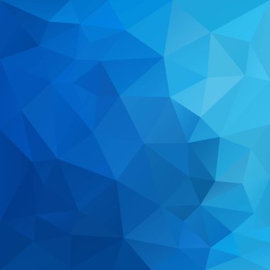 vektör arka düzensiz poligon kare plan - üçgen düşük poli desen - gök mavisi renkli gradyan